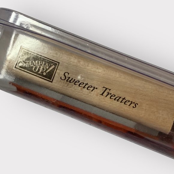 Stampin' Up SWEETER TREATERS Mounted Wood Stamp Set RETIRED - Picture 3 of 3